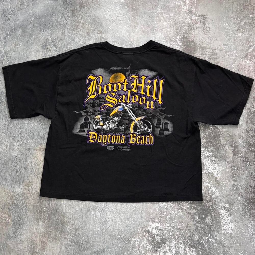 Vintage Boot Hill Saloon Biketober Fest T Shirt! Biker Harley Daytona Beach.